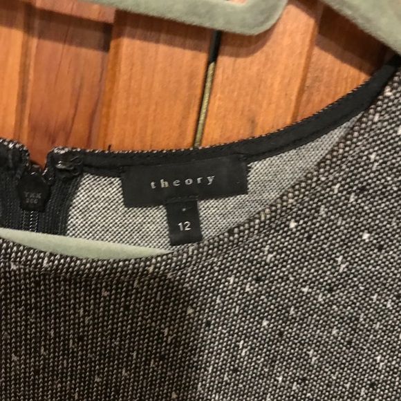 THEORY DRESS GRAY WITH SMALL DOTS VERY CUTE - Picture 3 of 3